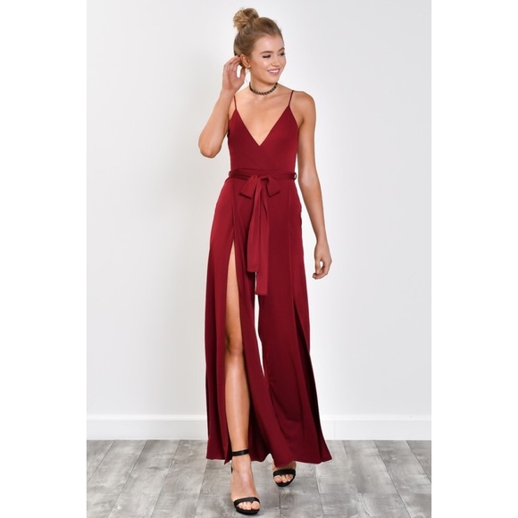 high slit jumpsuit